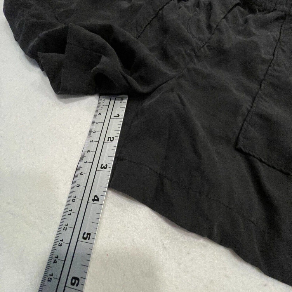 Sundance Melina Belted Paperbag Waist Short 8 Black Tencel Zipper-Pocket Pull On - Picture 8 of 10